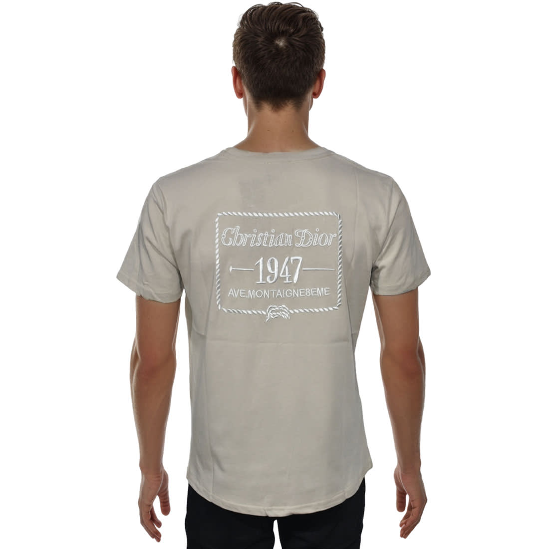 Dior Pocket Patch Brown Premium Cotton T-shirt-1