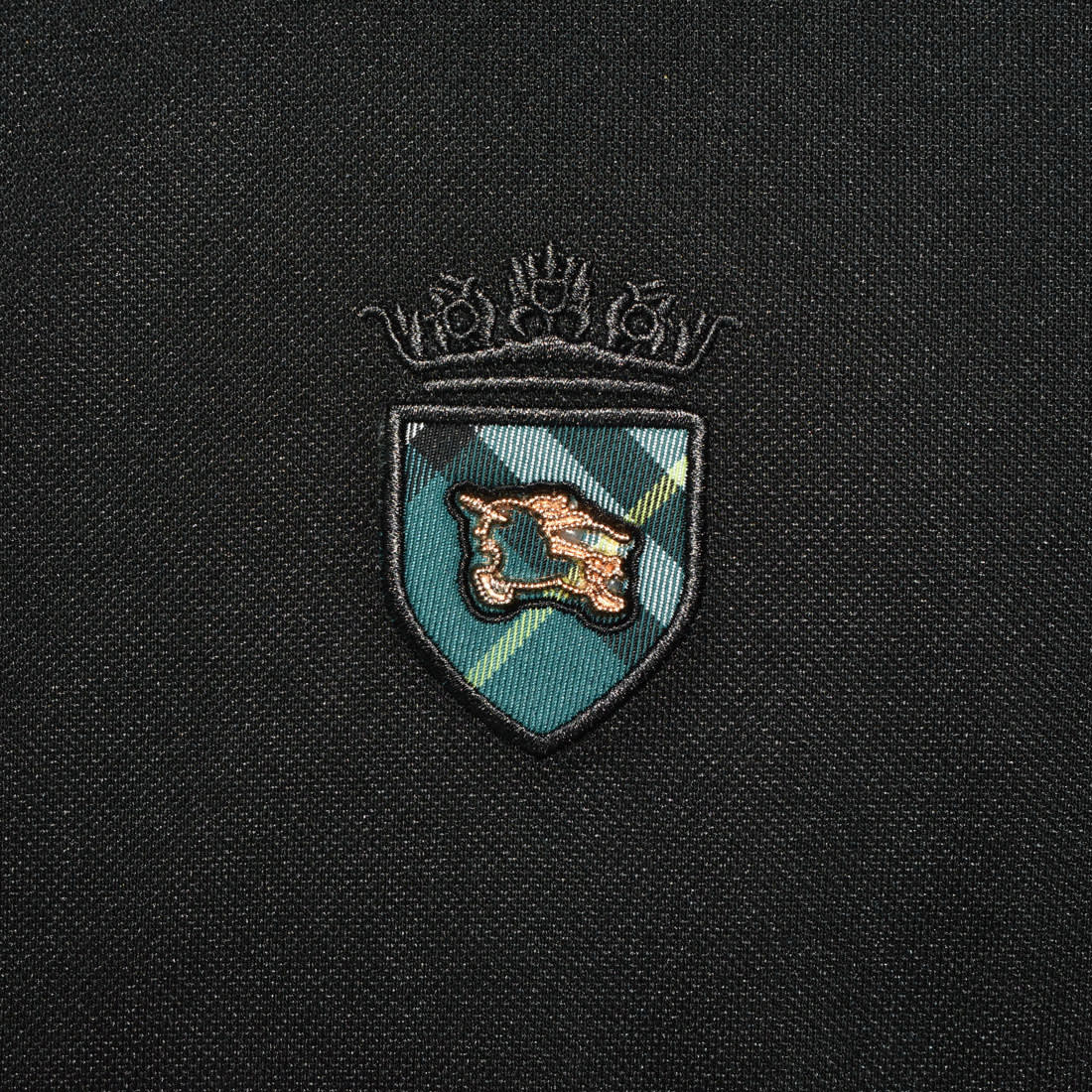 Burberry Black Premium Luxury Polo T-shirt-3