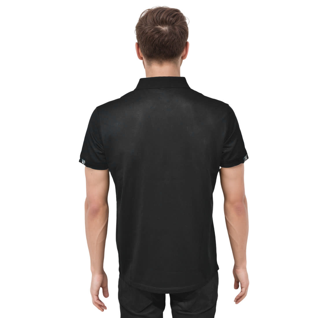 Burberry Black Premium Luxury Polo T-shirt-1
