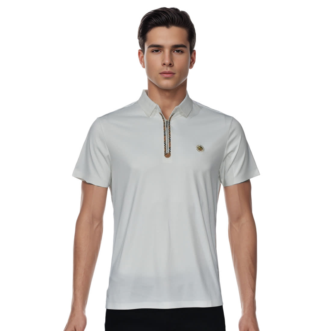 Burberry Embossed logo White Premium T-shirt-0