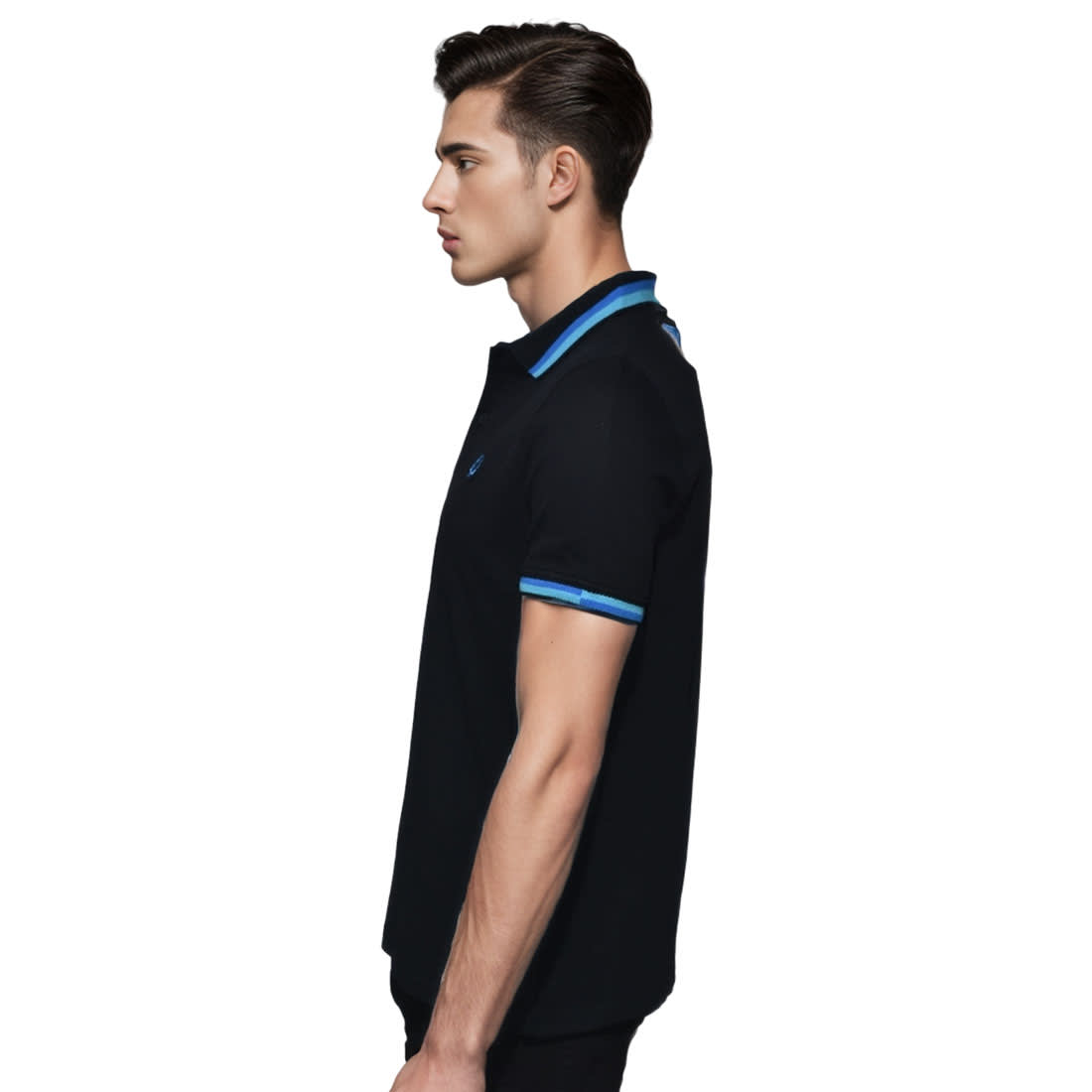 Fred Perry Embroidered logo Black Premium T-shirt-2