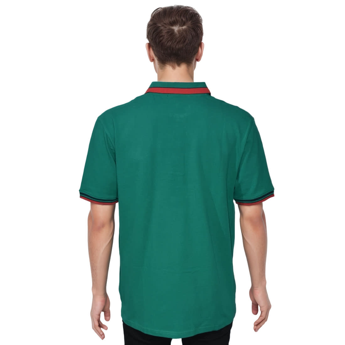 Fred Perry Embroidered logo Green Premium T-shirt-1