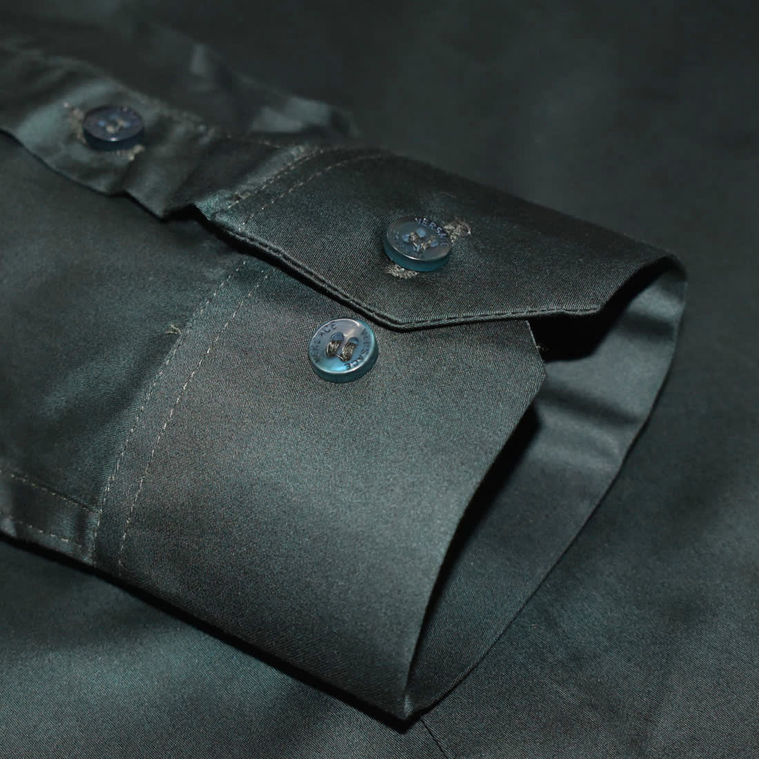 Versace Medusa Embroidered Green Premium Shirt-5