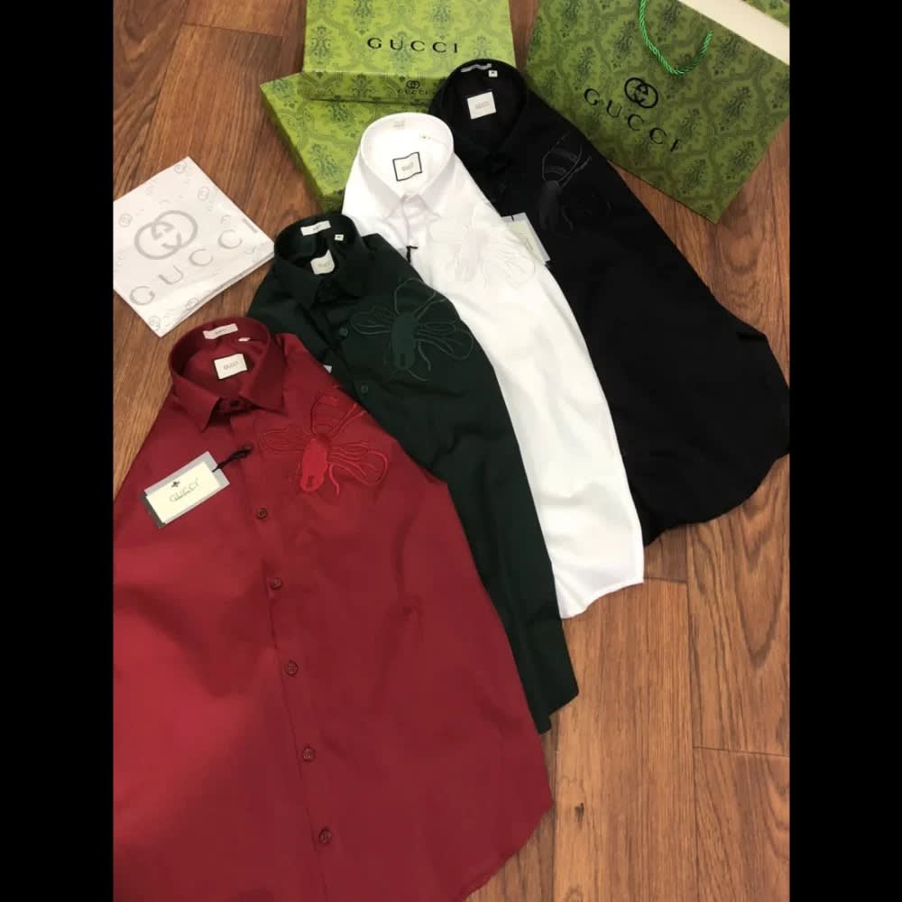 Gucci White Premium Quality Shirt-0