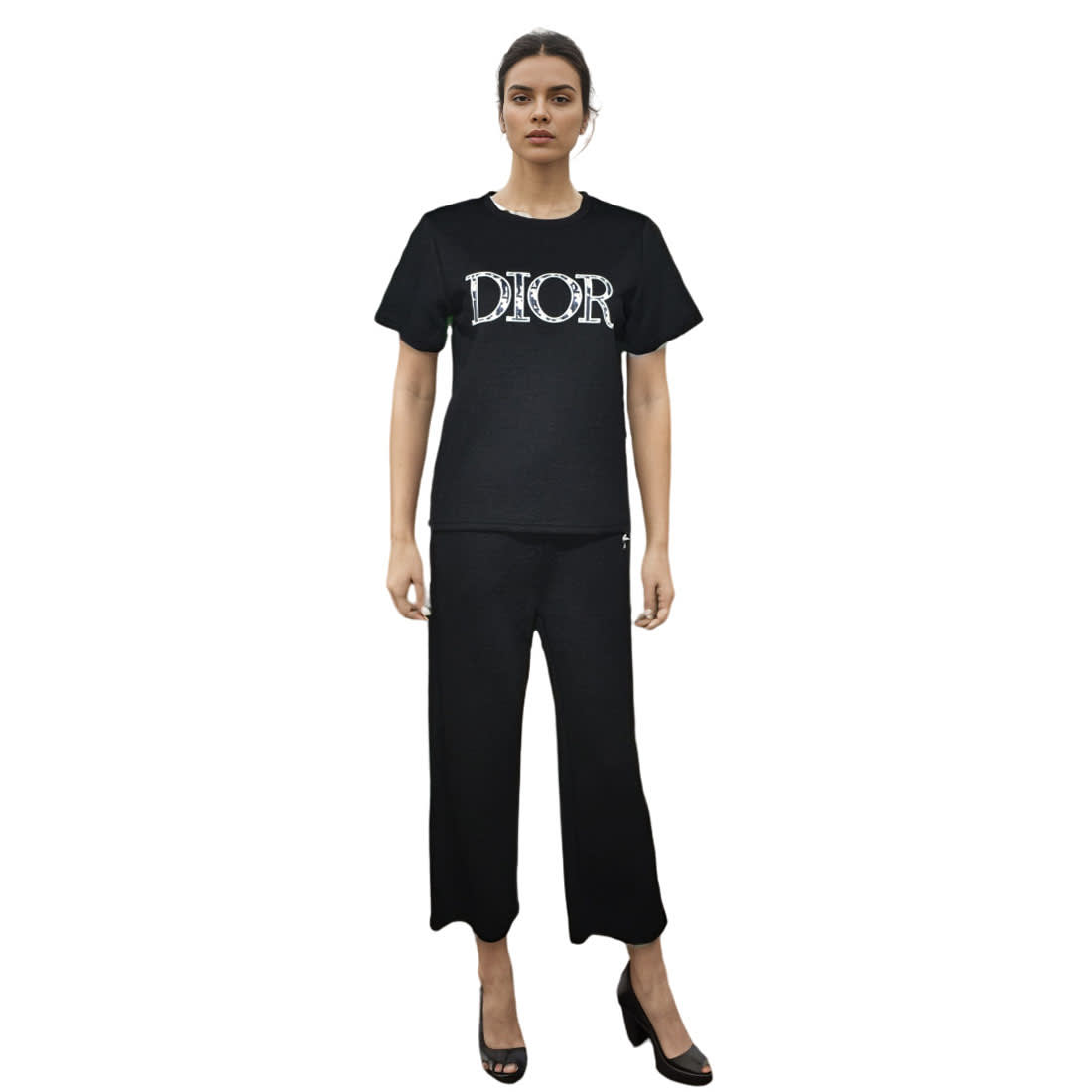 Dior Embossed Black Premium Luxury Co-ord Set-1