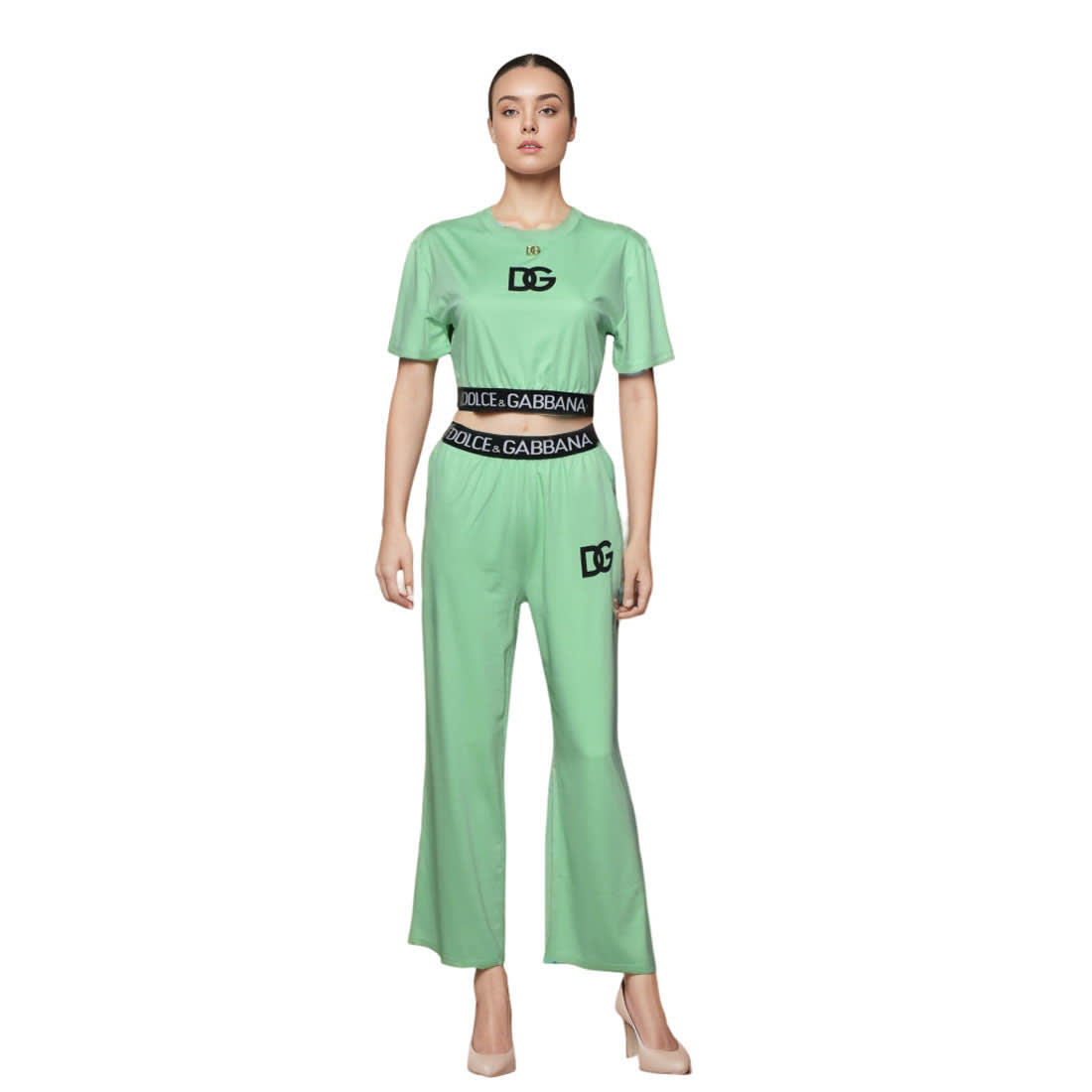 Dolce Gabbana Green Premium Co-ord Set-1