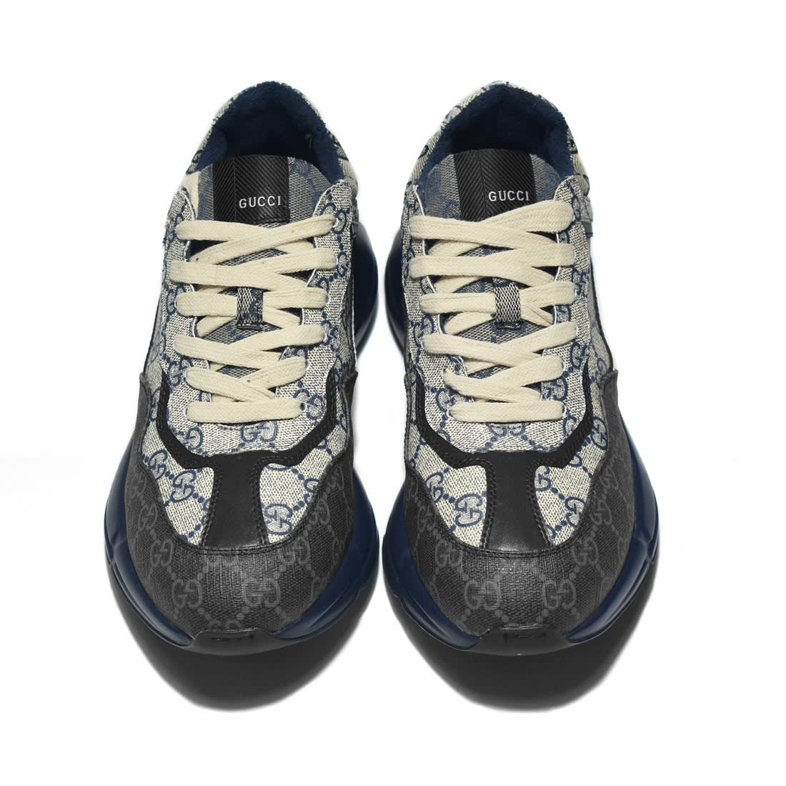 Gucci GG Rhyton Navy Blue Sneakers-3