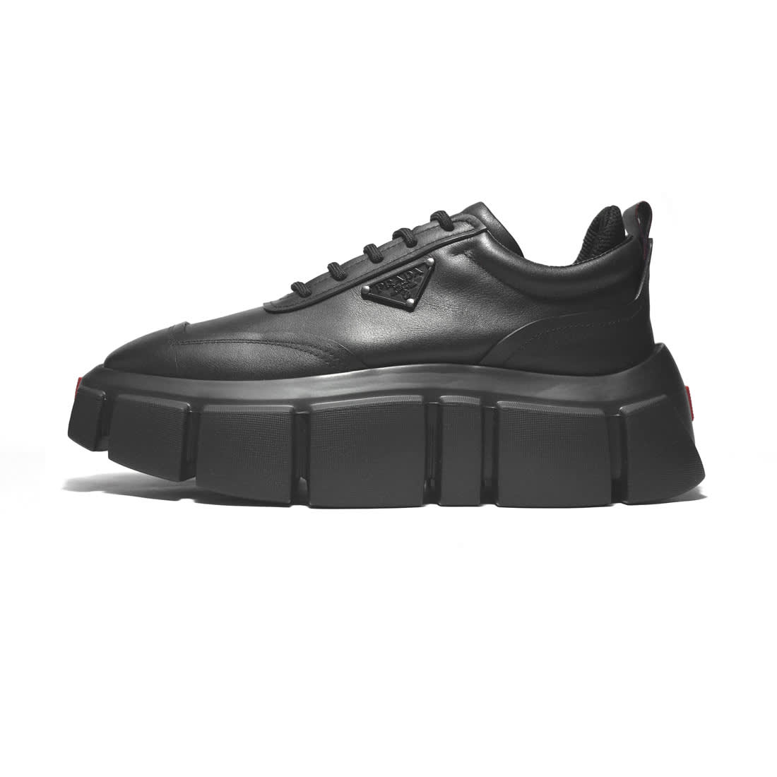 Prada Black Re-Nylon leather Sneakers-0