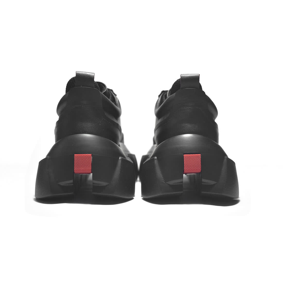 Prada Black Re-Nylon leather Sneakers-4