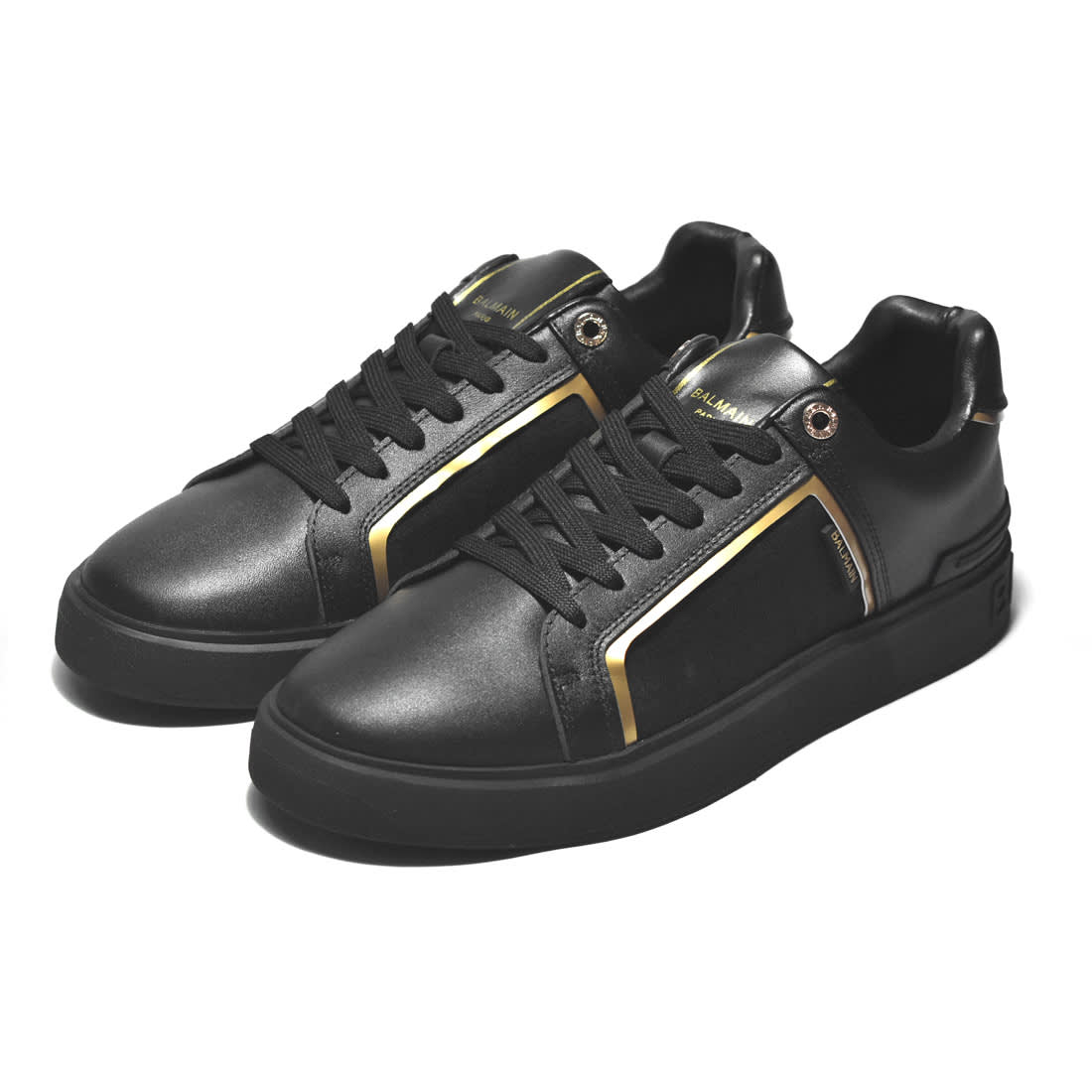 Balmain B-Court Black Monogram Premium Sneakers-2