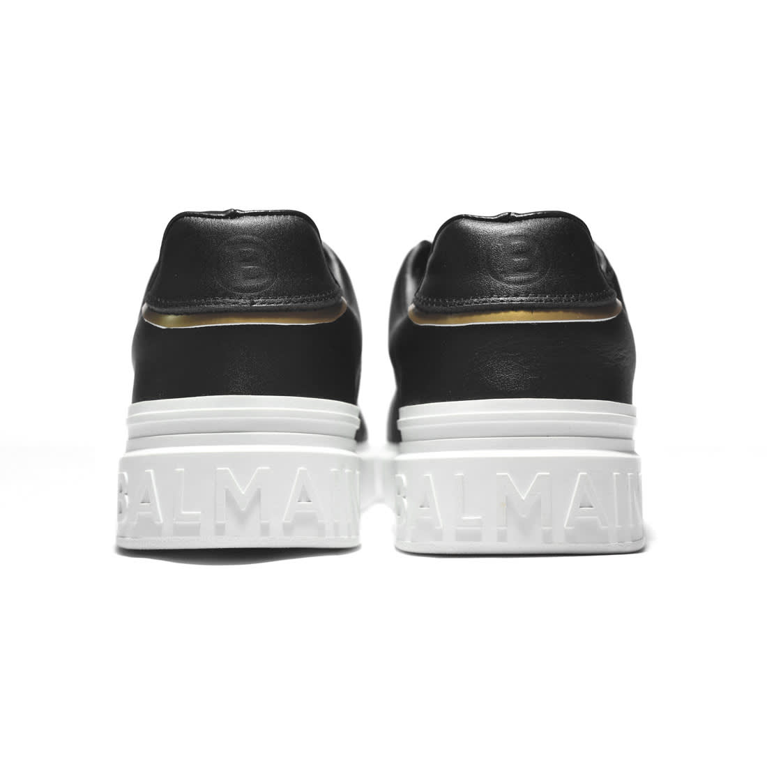 Balmain B-Court Black & White Monogram Sneakers-4
