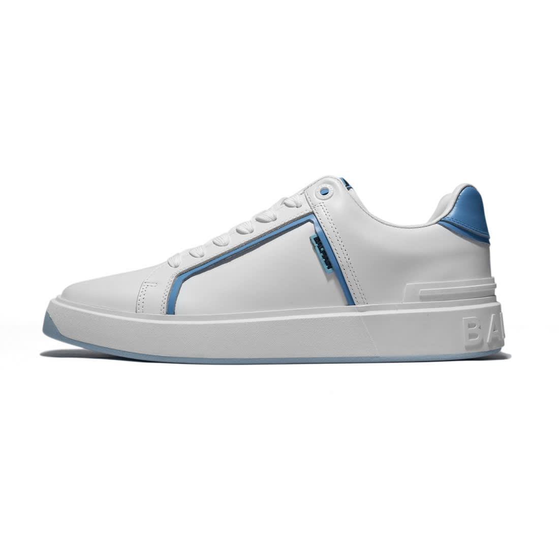Balmain B-Court White & Blue Premium Sneakers-0