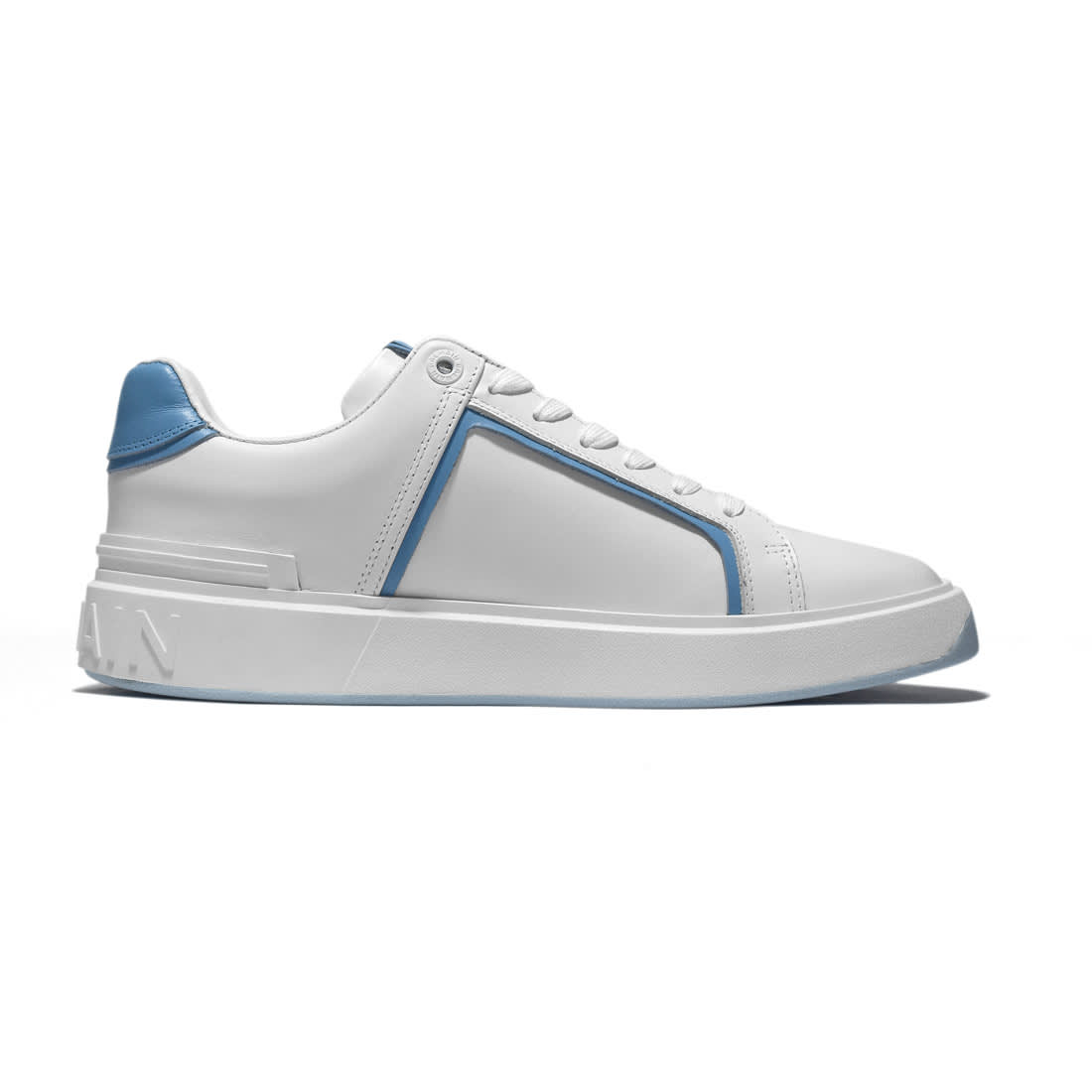 Balmain B-Court White & Blue Premium Sneakers-1