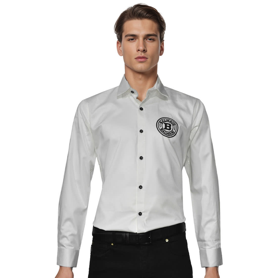 Balmain Paris White Premium Quality Shirt-0