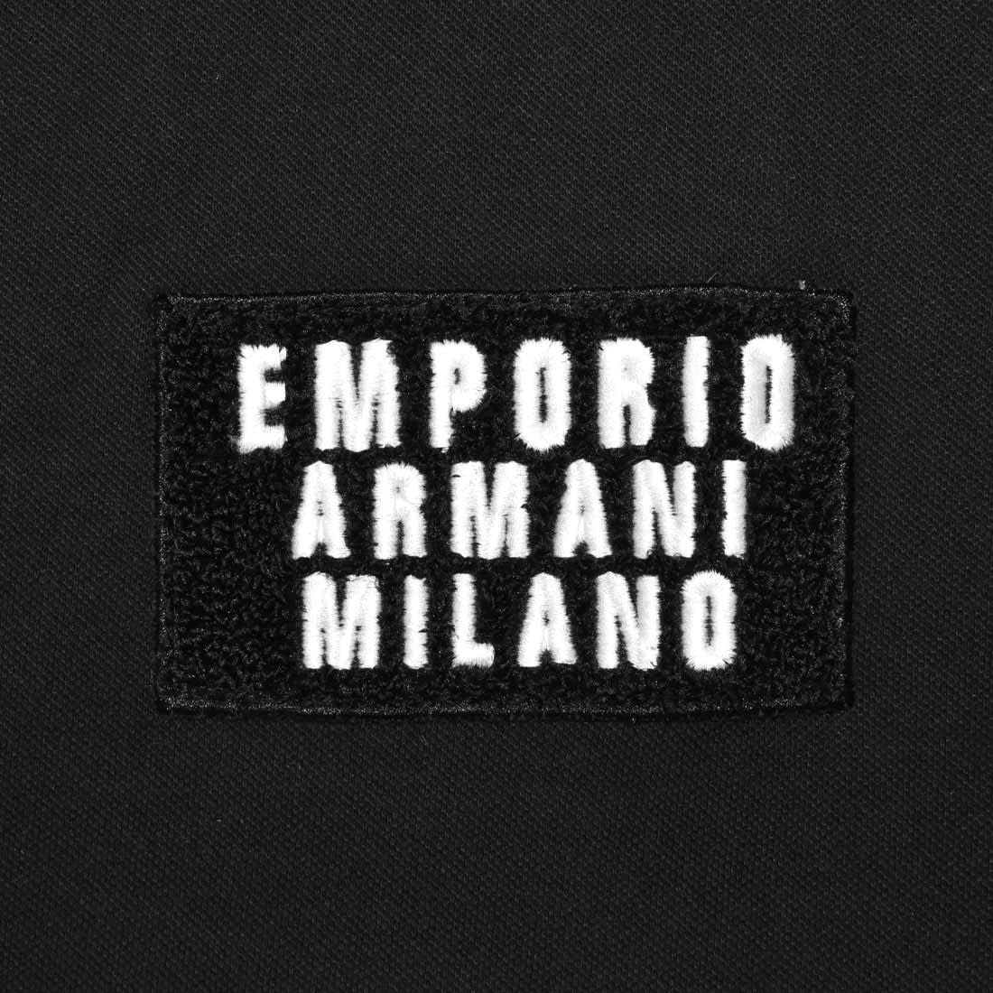 Emporio Armani Embroidered Patch Black T-shirt-3