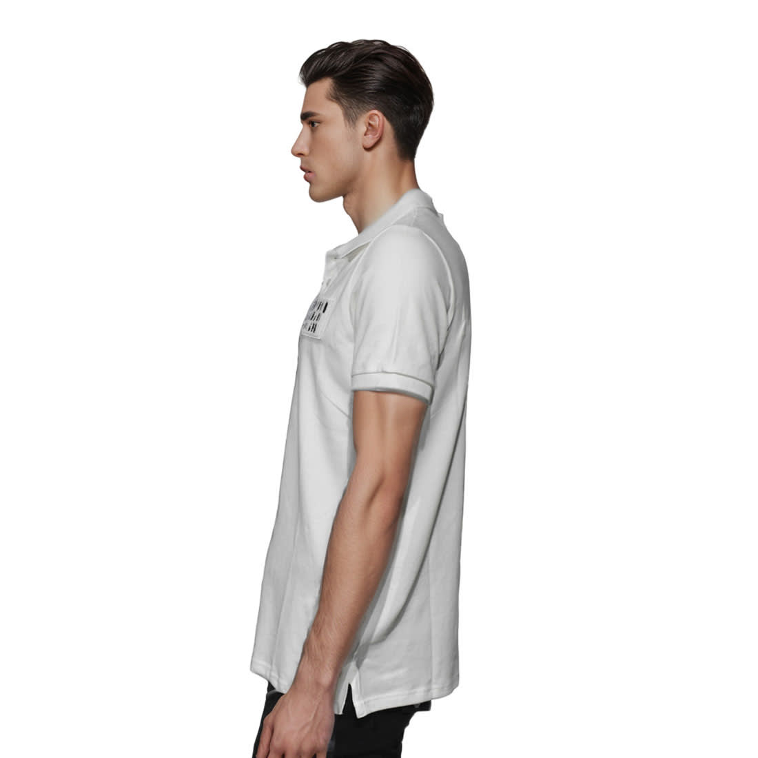 Emporio Armani Embroidered Patch White T-shirt-2