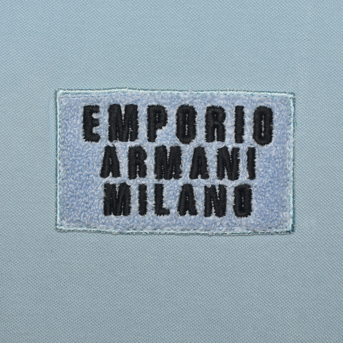 Emporio Armani Embroidered Patch Sky Blue T-shirt-3