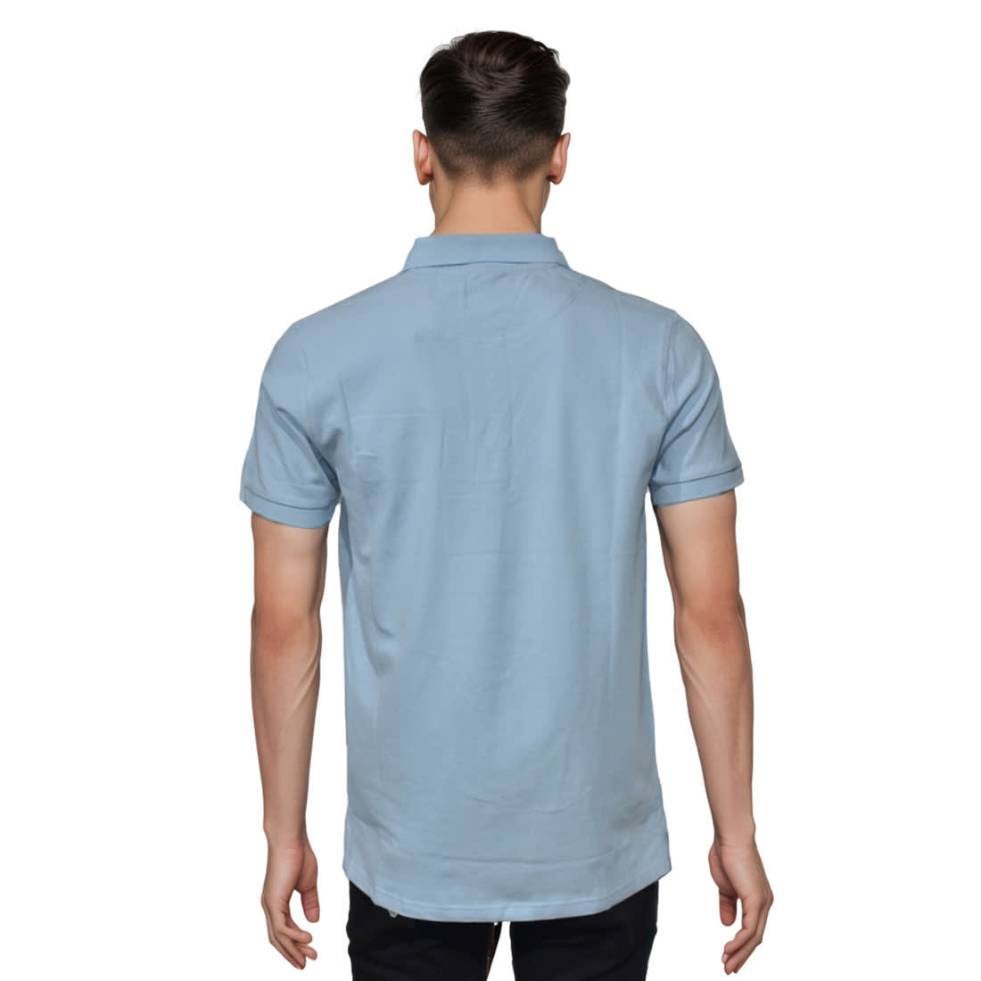 Emporio Armani Embroidered Patch Sky Blue T-shirt-1