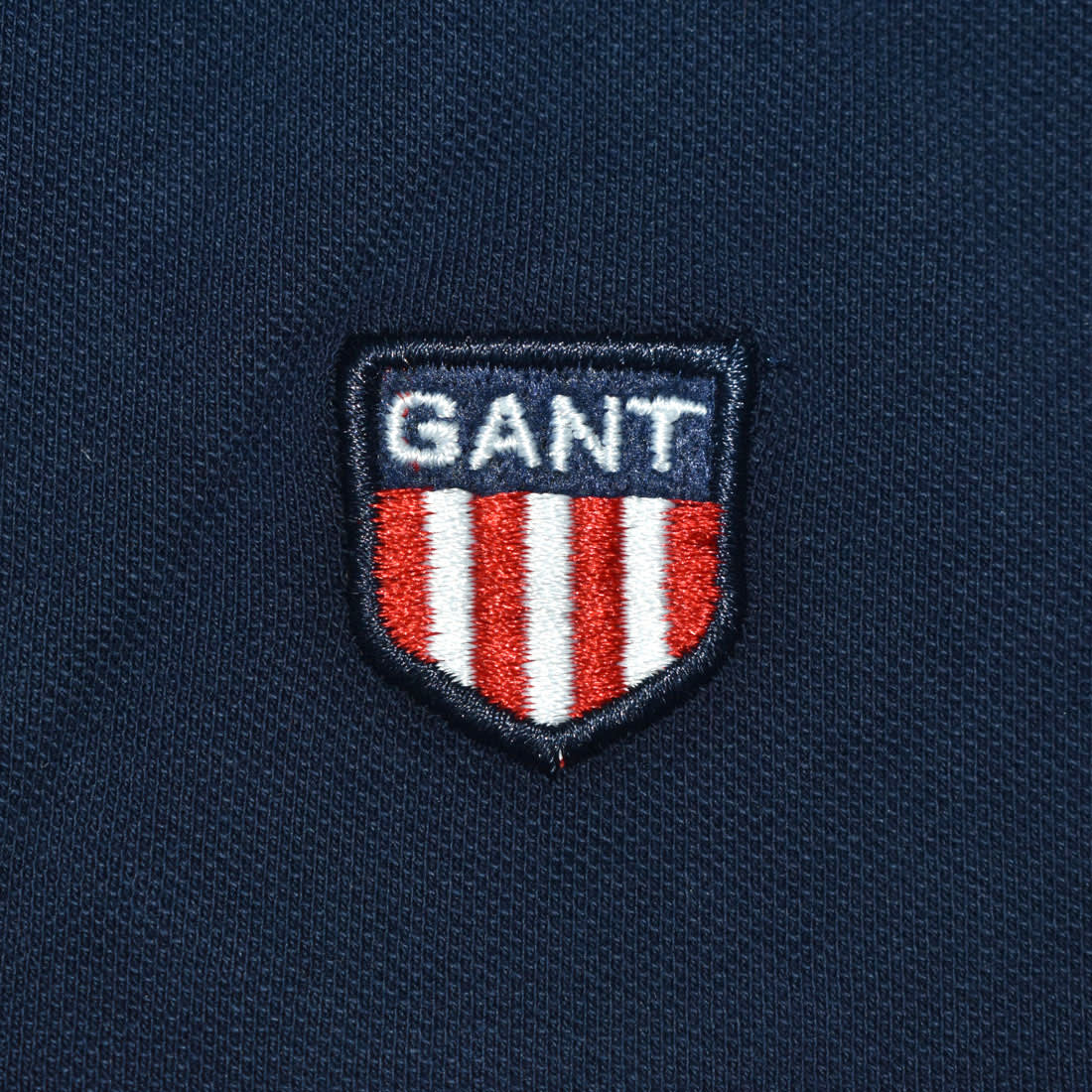 GANT Embroidery logo Navy Blue Premium Polo T-shirt-3