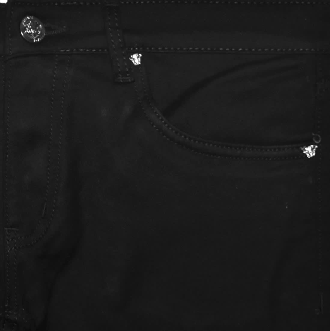 Versace Embroidered logo Black Premium Quality Jeans-1