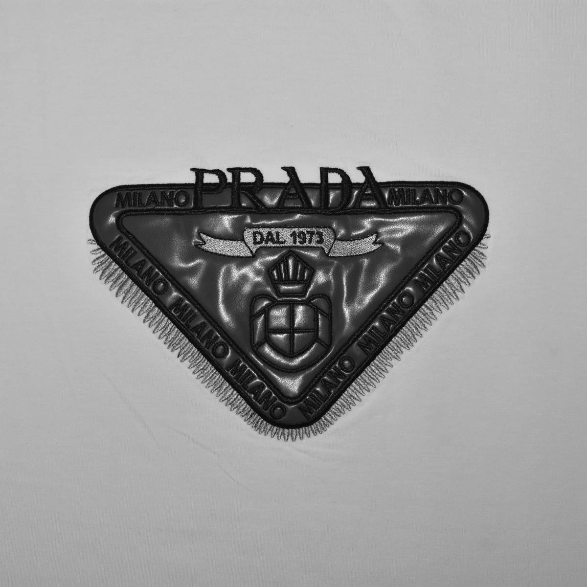 Prada White Premium Quality Round Neck T-shirt-3