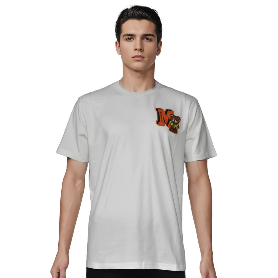 Moschino Teddy Print White Premium Quality T-shirt-0