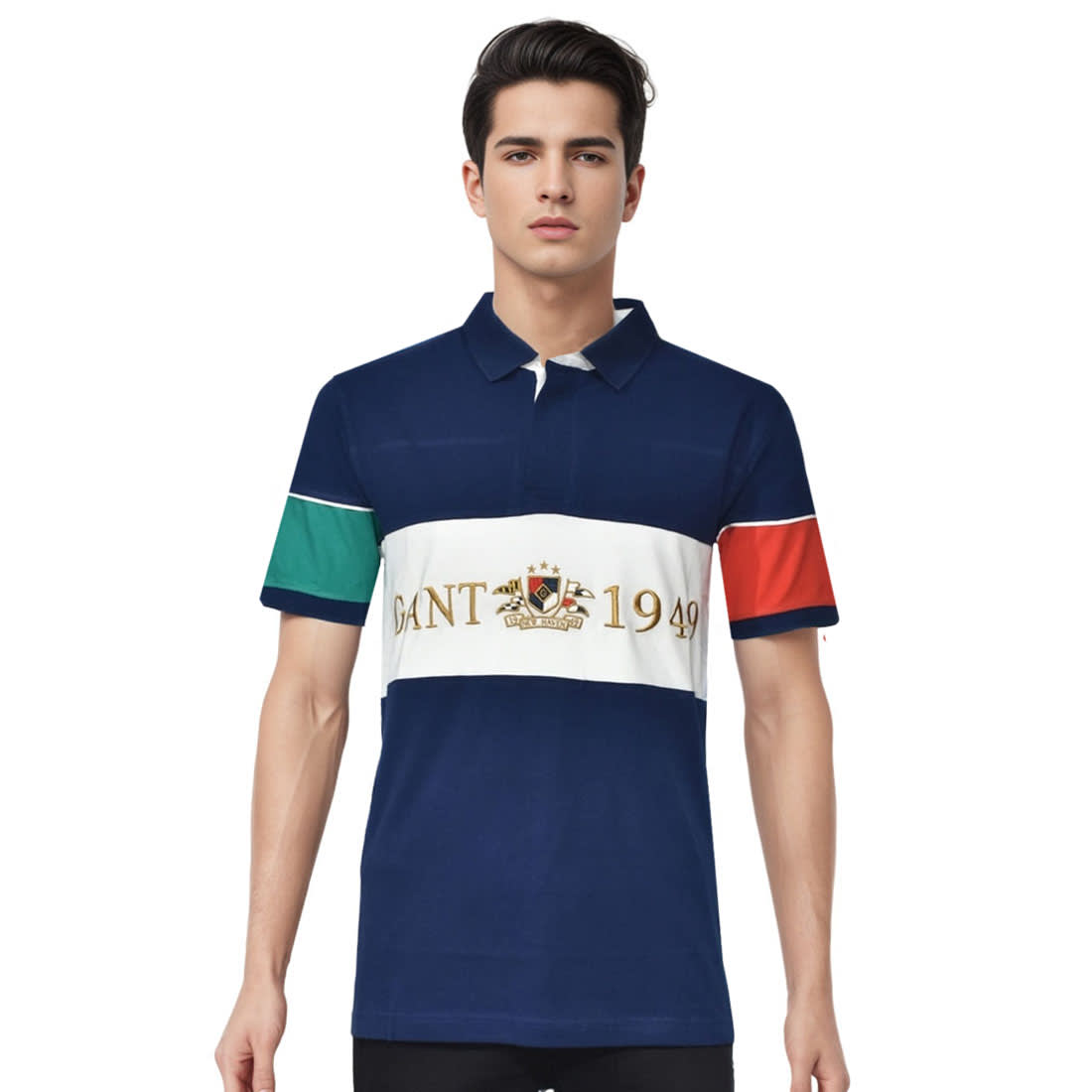 GANT logo Embroidery at Chest T-shirt-0