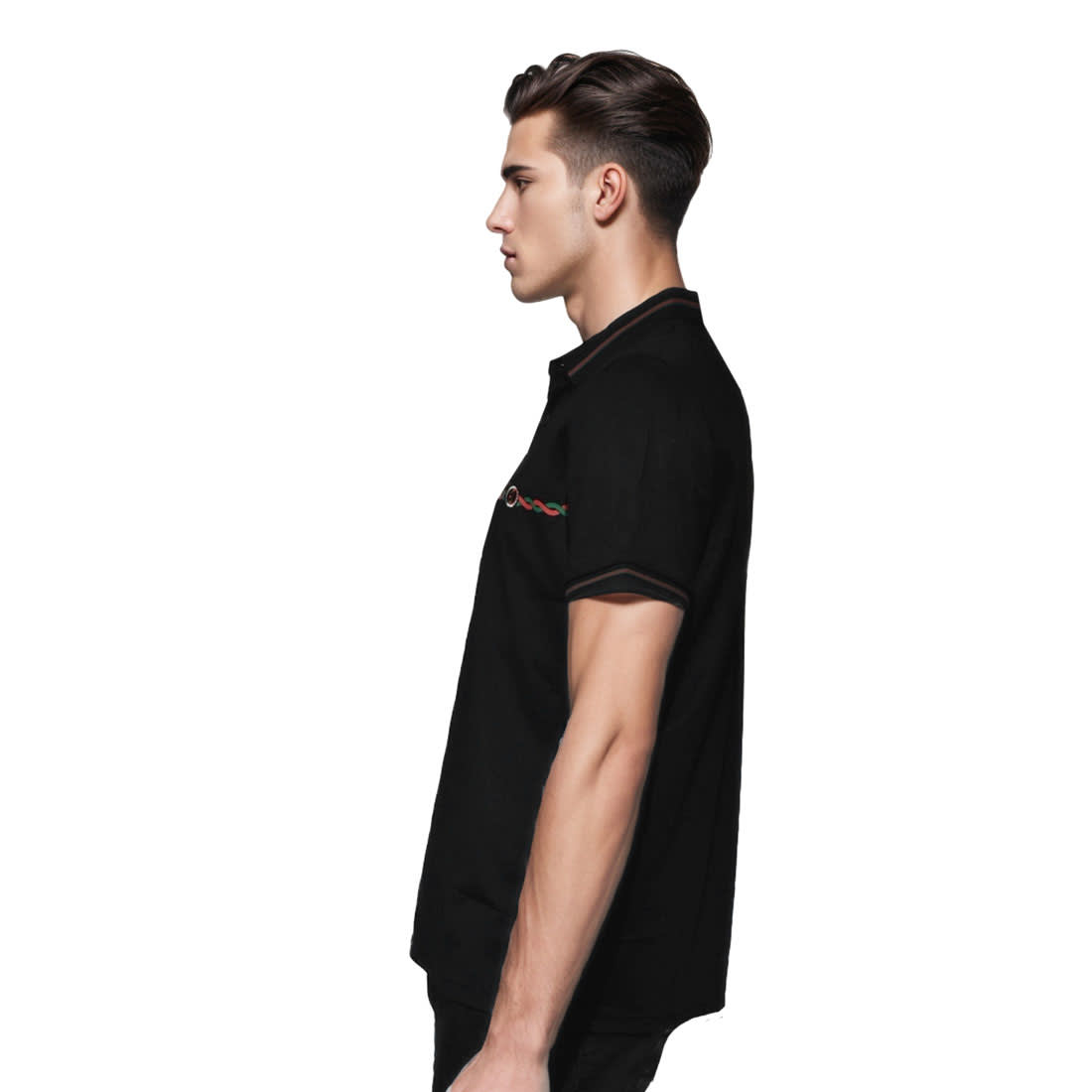 Gucci Black Premium Quality Polo T-shirt-2