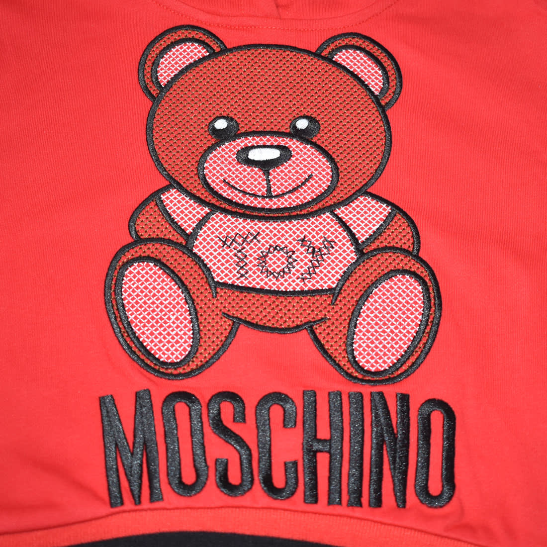 Moschino Red Embroidery Teddy-Bear Kids Co-ord Set-3