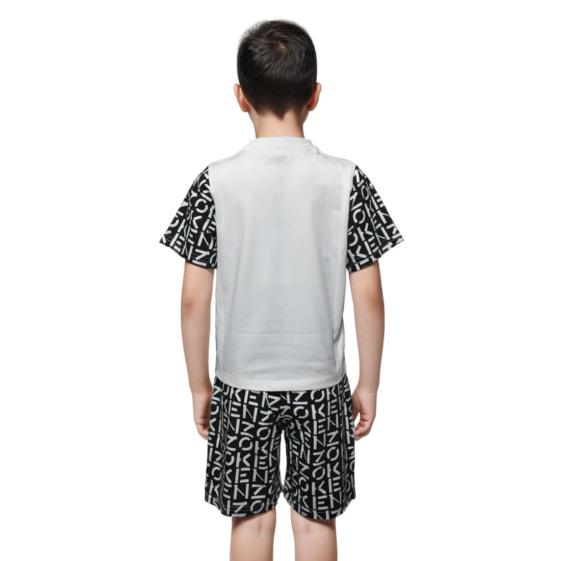 Kenzo Tiger Printed White Premium Kids Co-ord Set-1