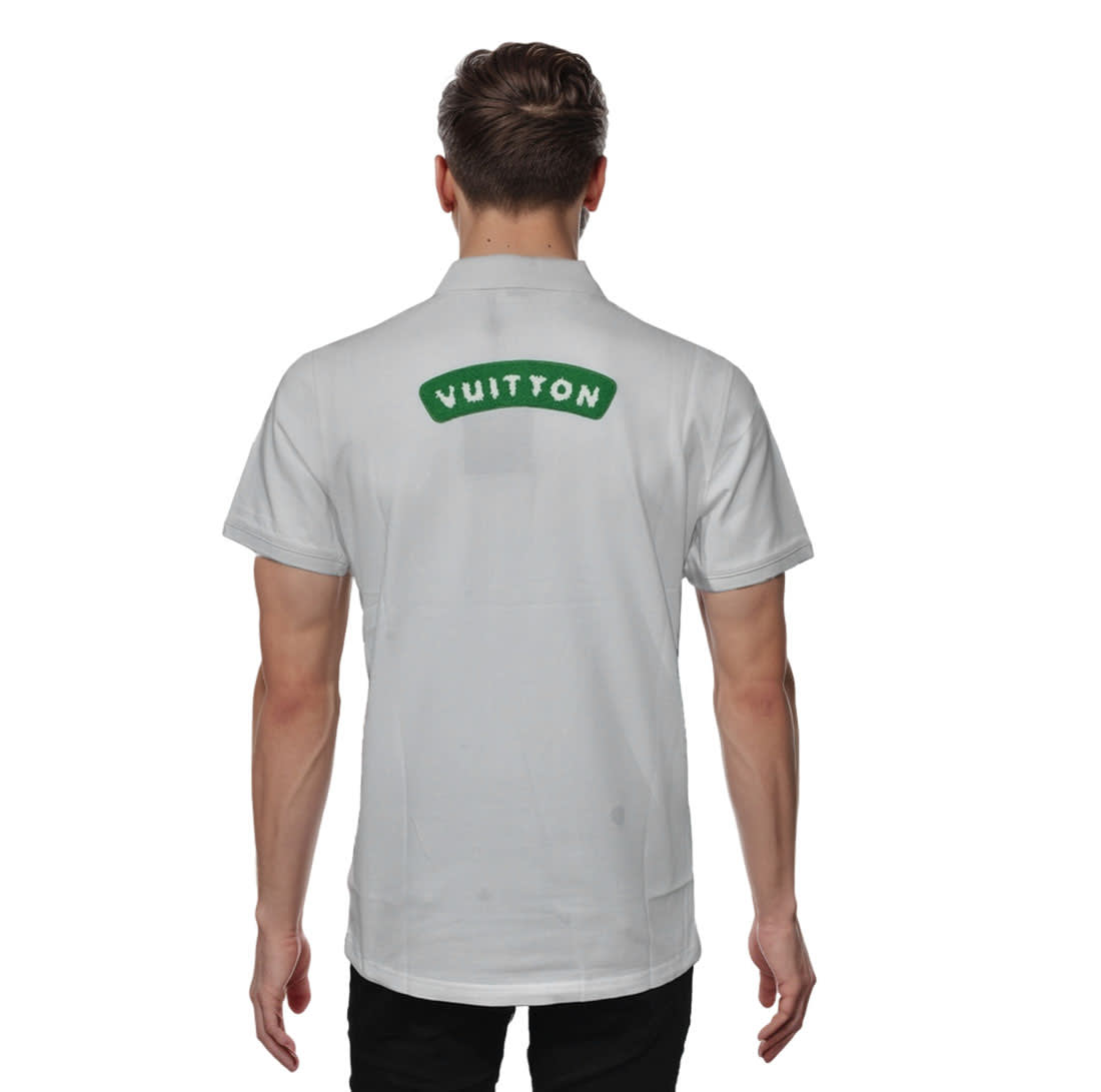 Louis Vuitton White Premium Polo T-shirt-1