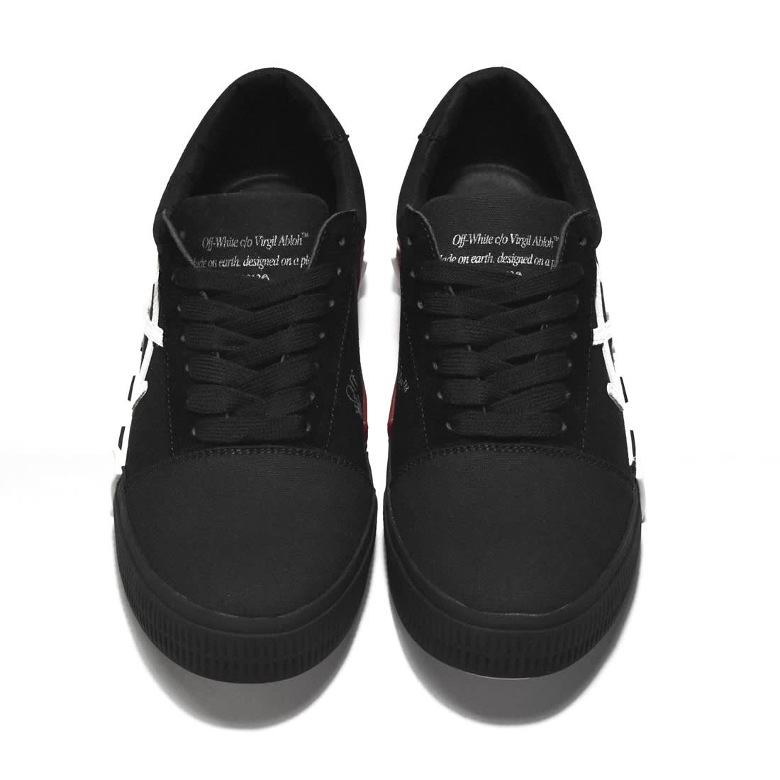 Off-White Low Vulcanized Canvas Black Sneakers-3