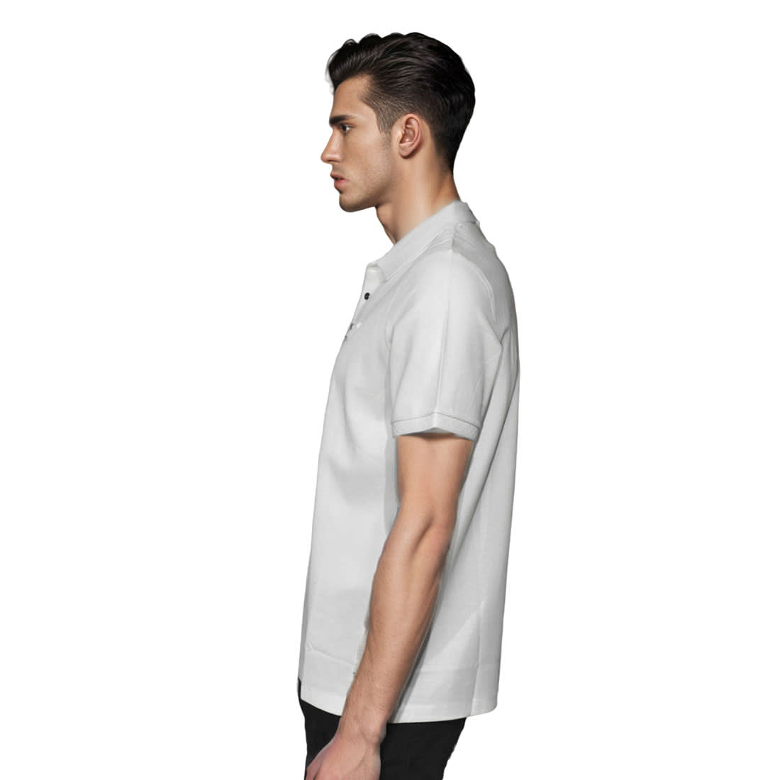Prada White Premium Cotton Polo T-shirt-2