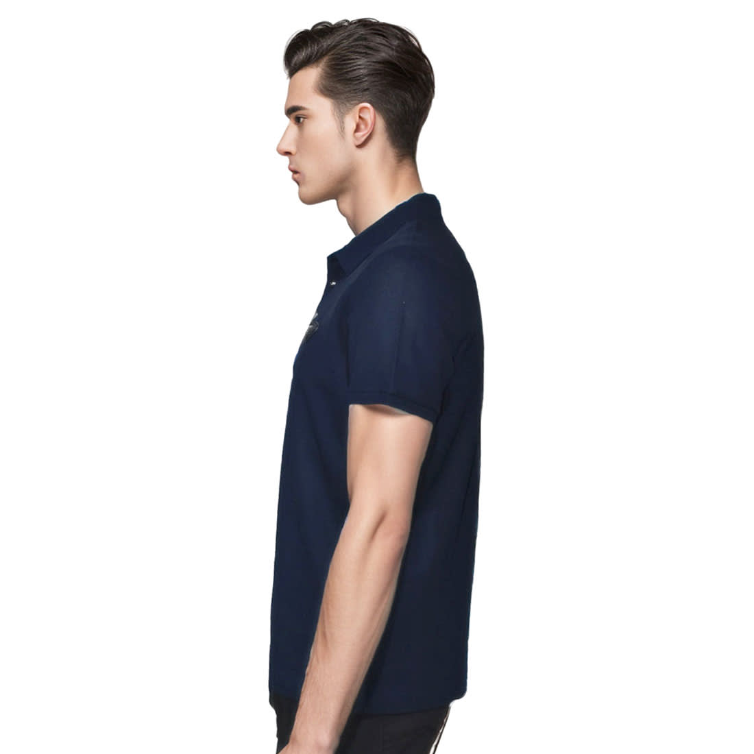 Prada Dark Blue Premium Cotton Polo T-shirt-2