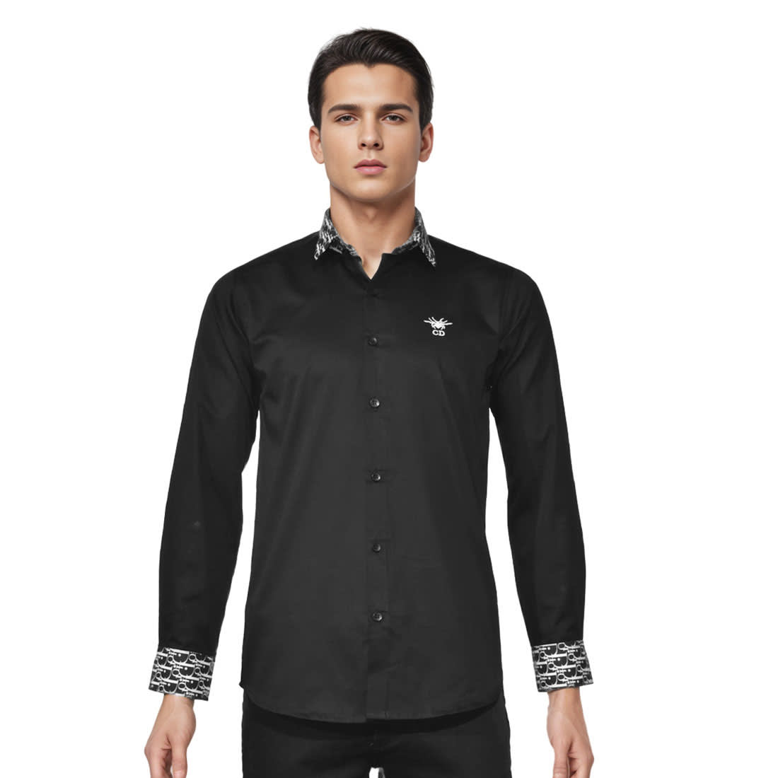 Dior Spider Embroidered Black Premium Shirt-6