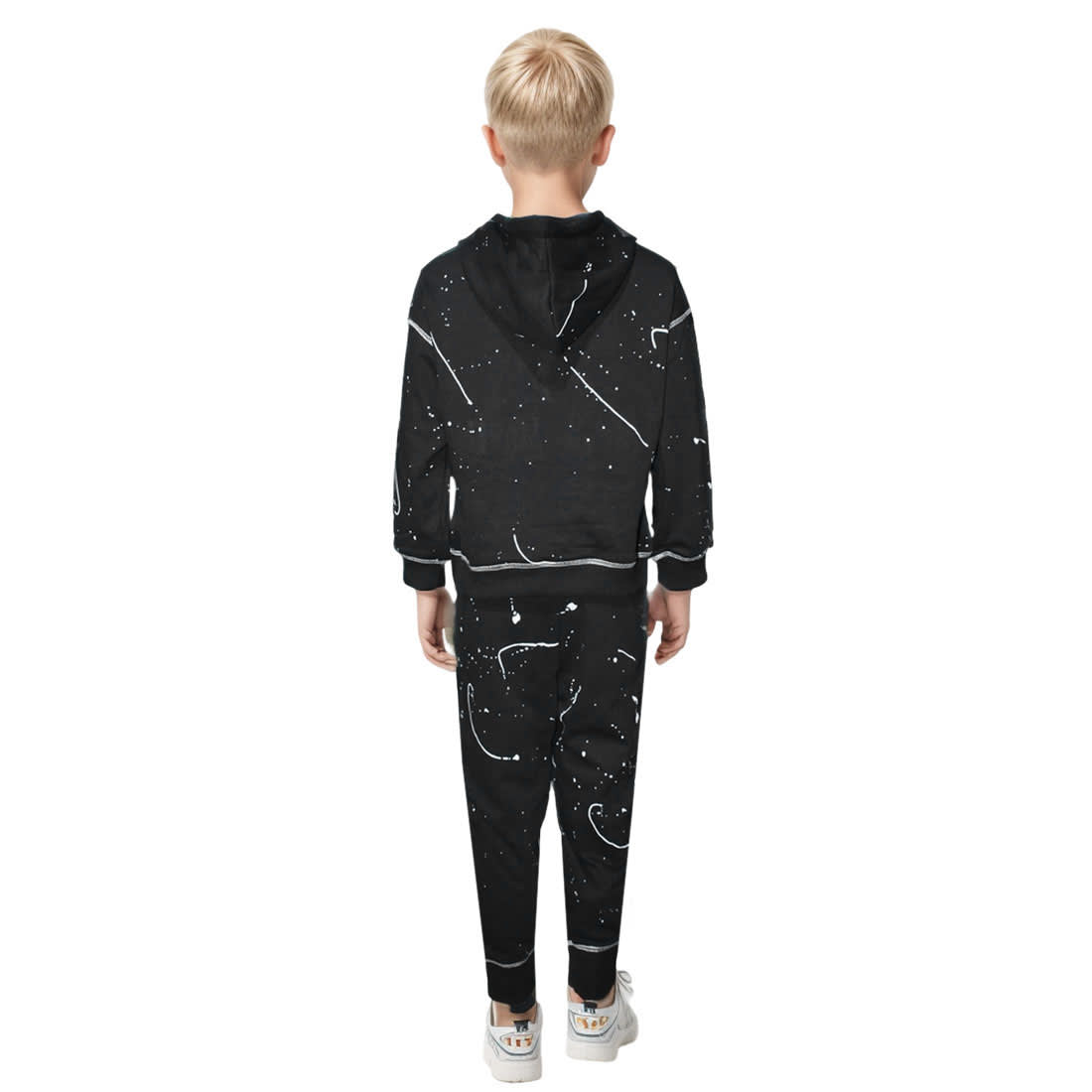 Saint Laurent logo Embroidery Black Premium Kids Co-ord Set-1