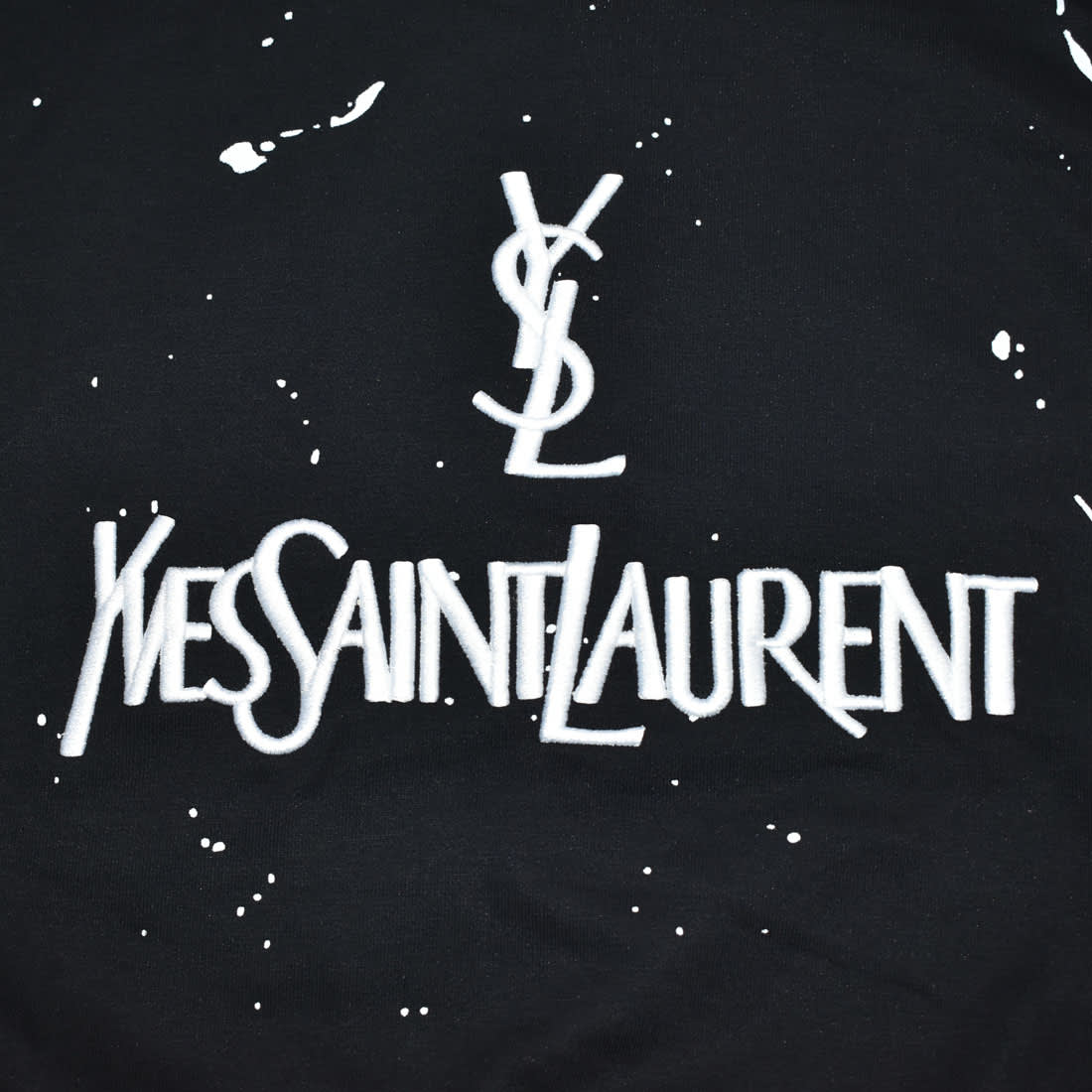 Saint Laurent logo Embroidery Black Premium Kids Co-ord Set-3