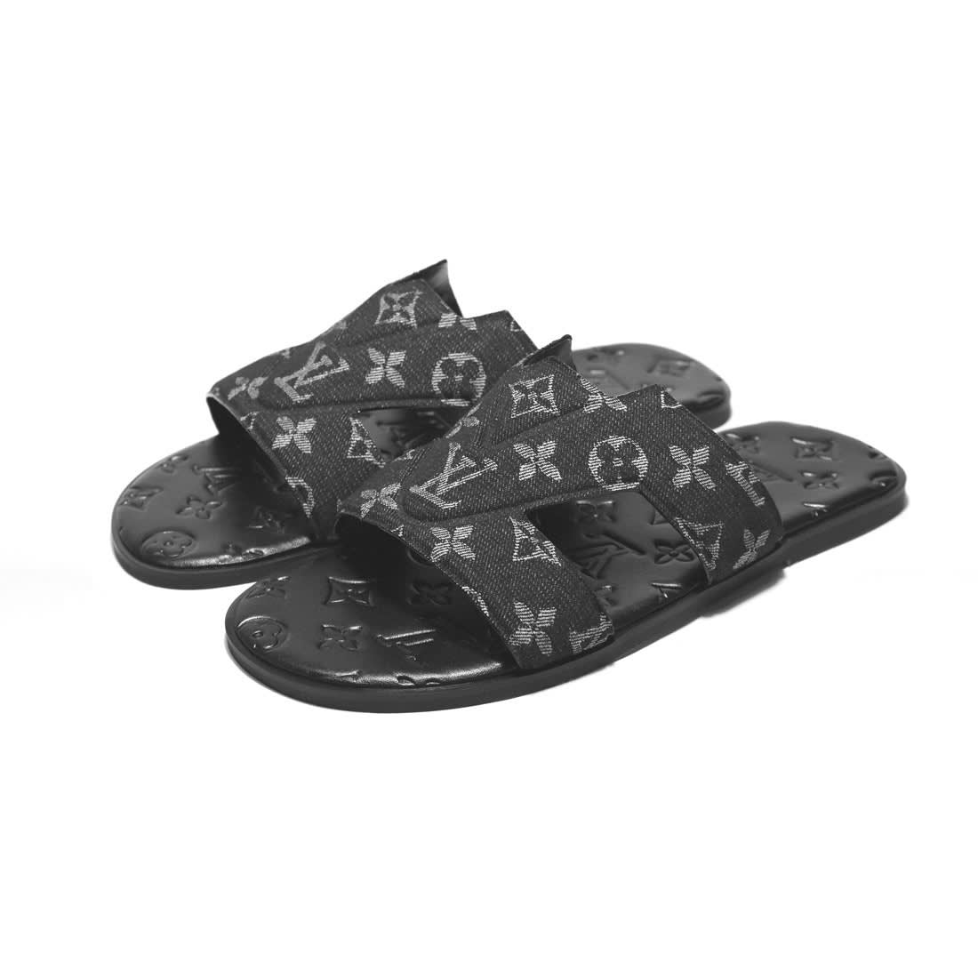 Louis Vuitton Oasis Mule Black Flip-Flops-0