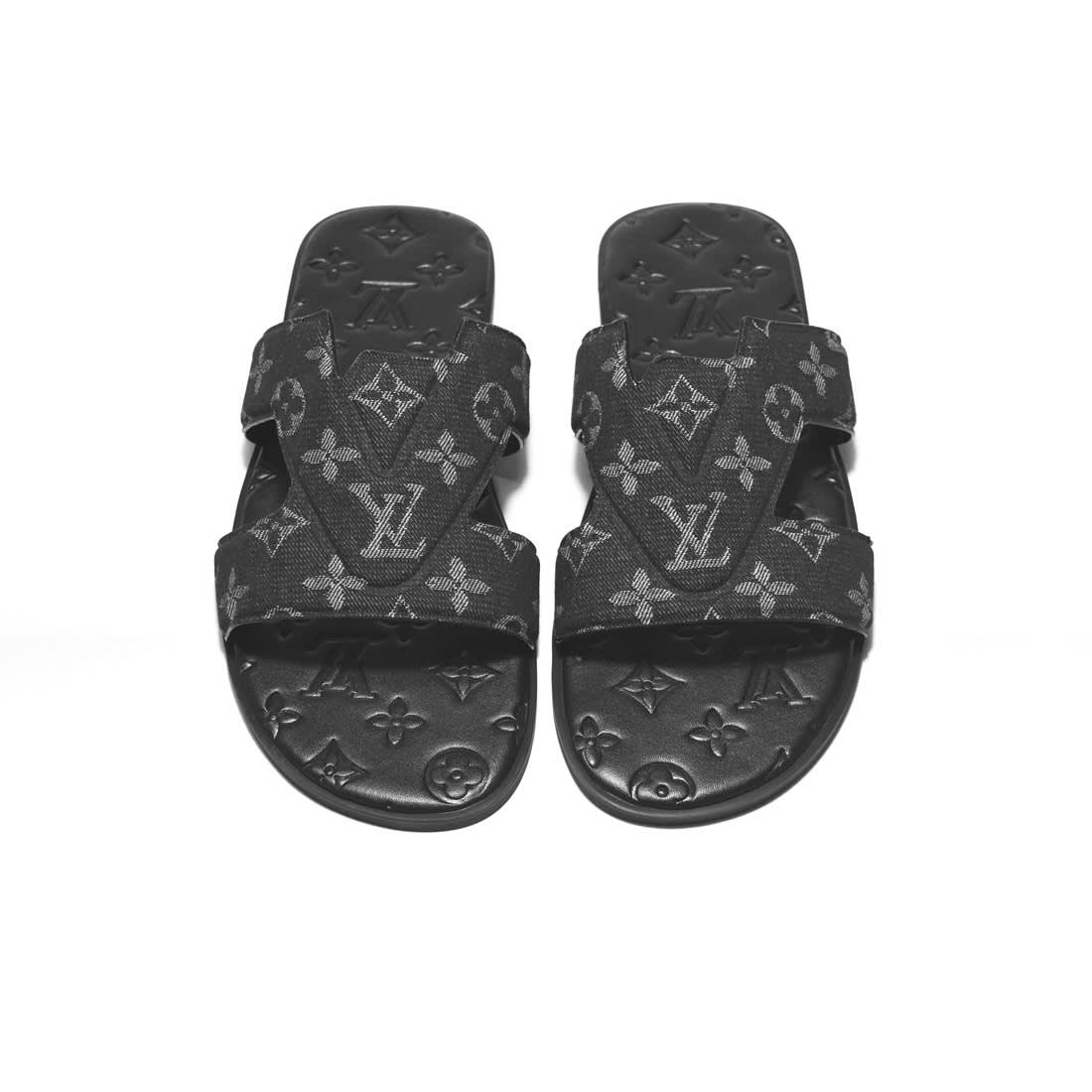 Louis Vuitton Oasis Mule Black Flip-Flops-4