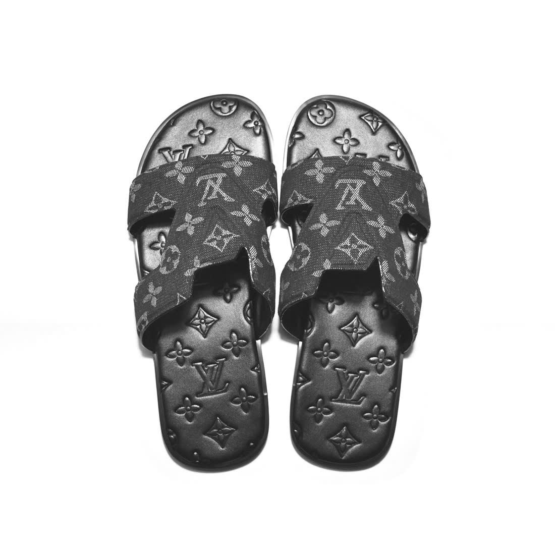 Louis Vuitton Oasis Mule Black Flip-Flops-3