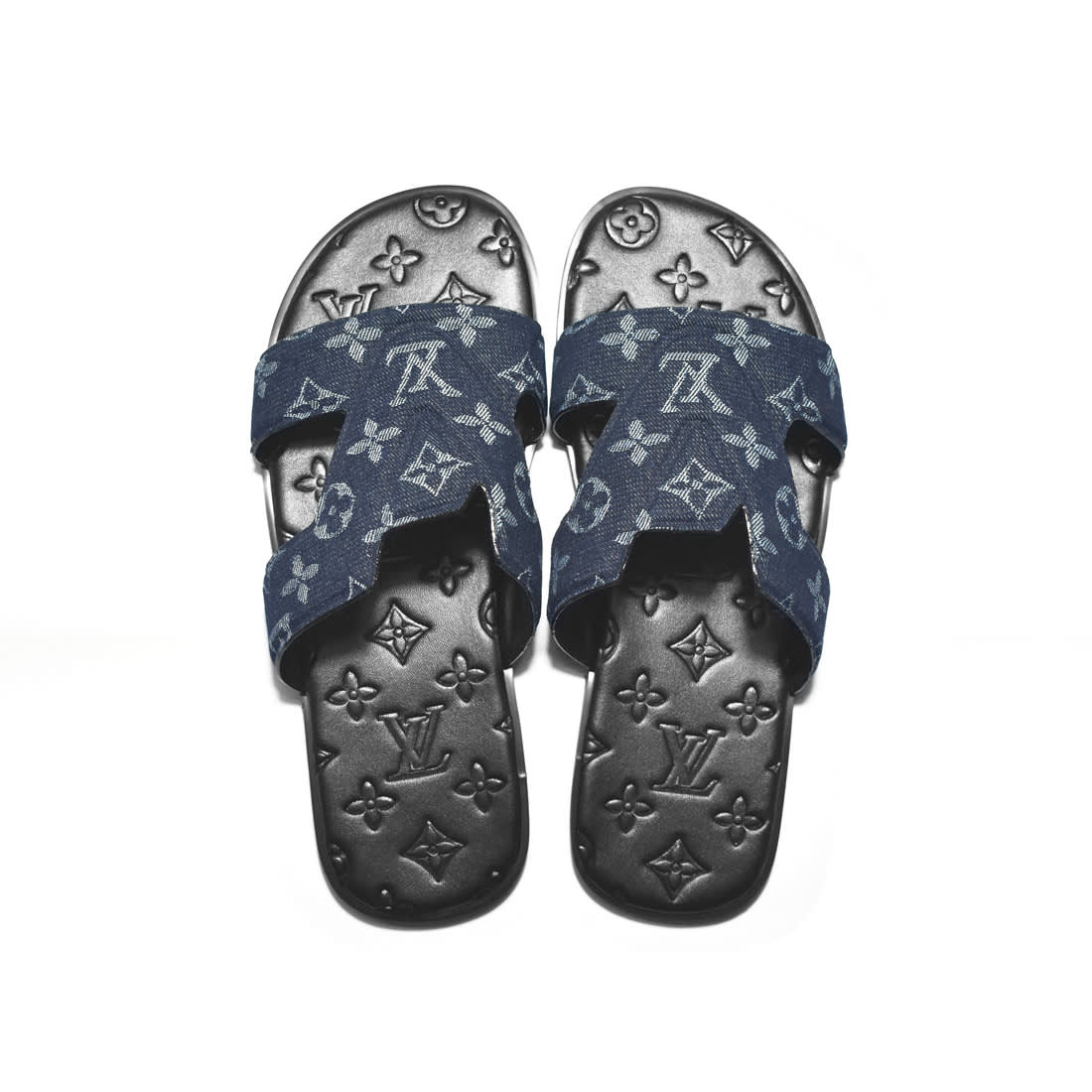Louis Vuitton Oasis Mule Navy Blue Flip-flops-3