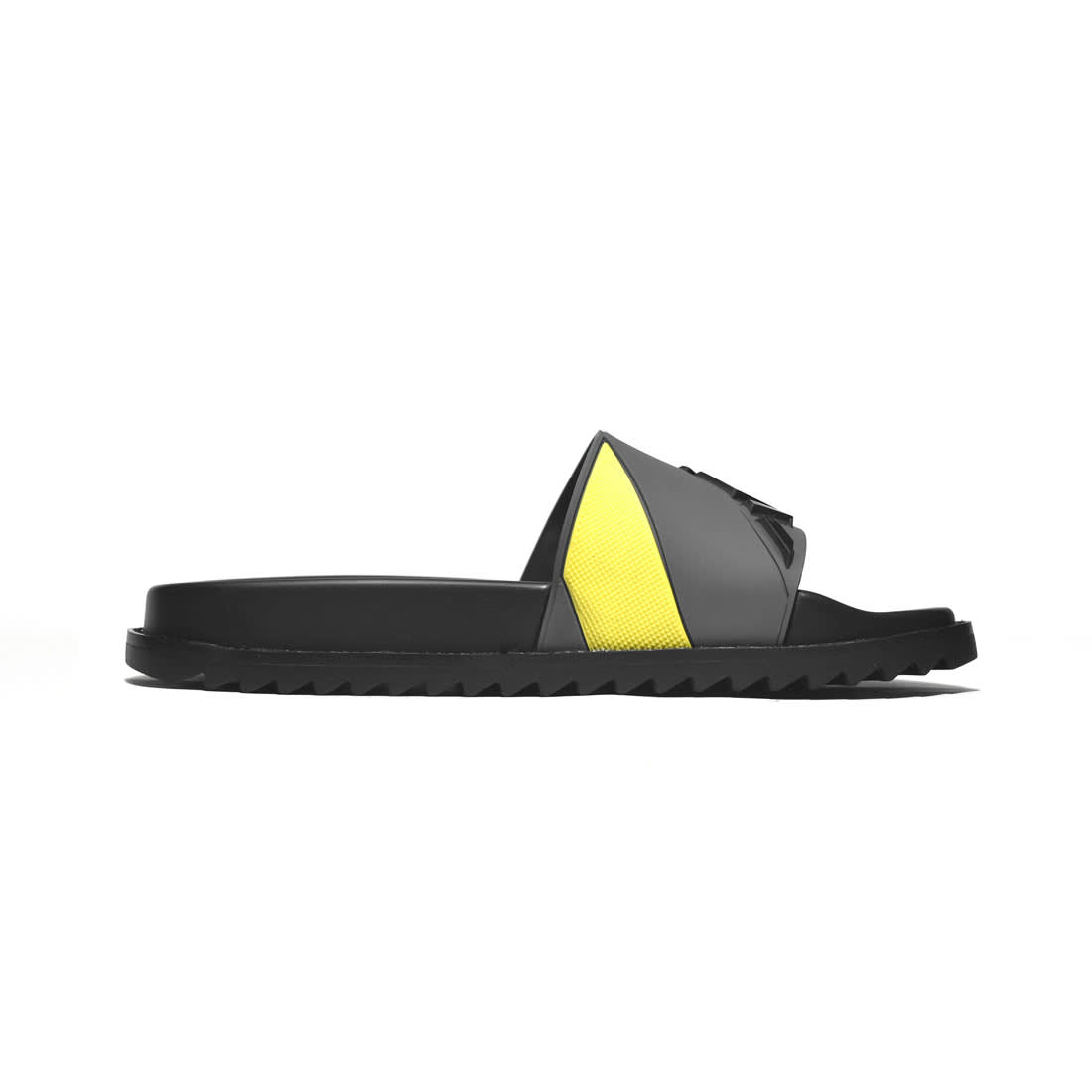 Fendi Embossed logo Grey & Yellow Premium Flip-flops-2