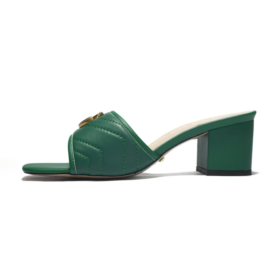 Gucci Green Premium Quality Heels Sandals-1