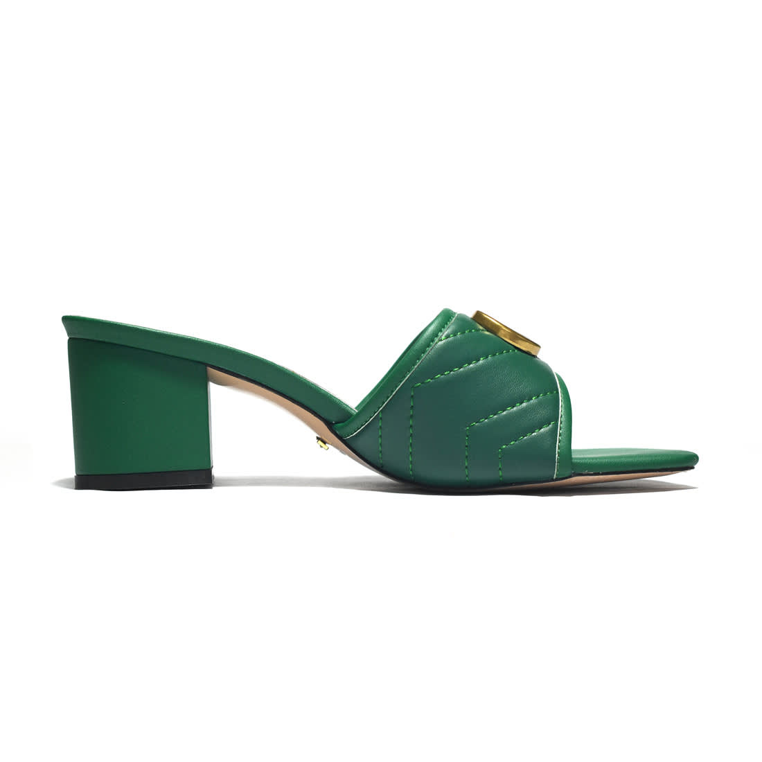 Gucci Green Premium Quality Heels Sandals-2