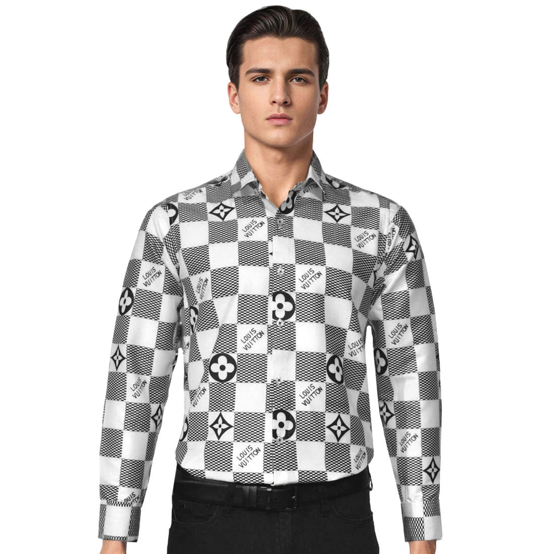 Louis Vuitton Monogram White Luxury Cotton Shirt-0