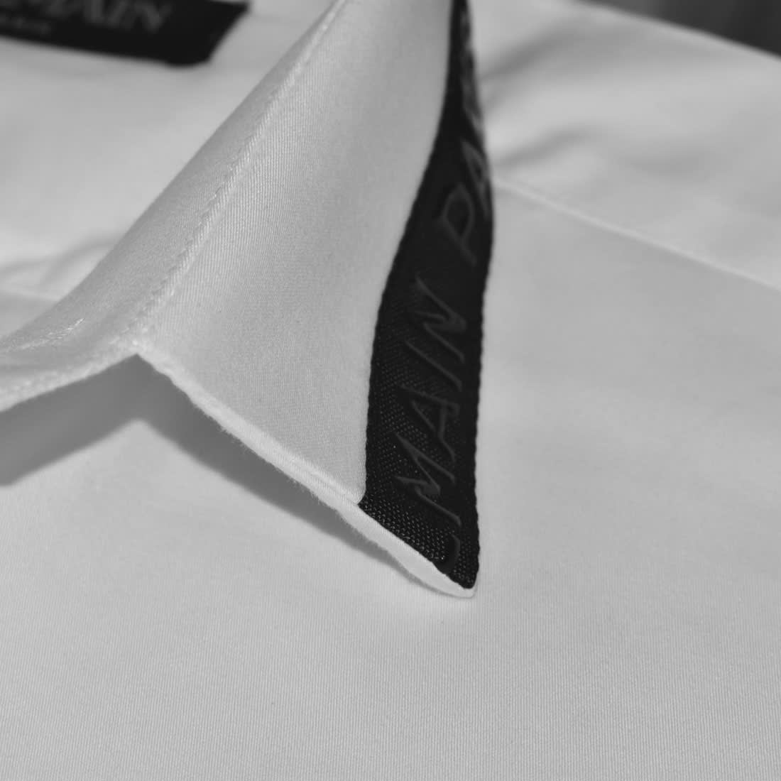 Balmain logo Icon White Premium Cotton Shirt-4