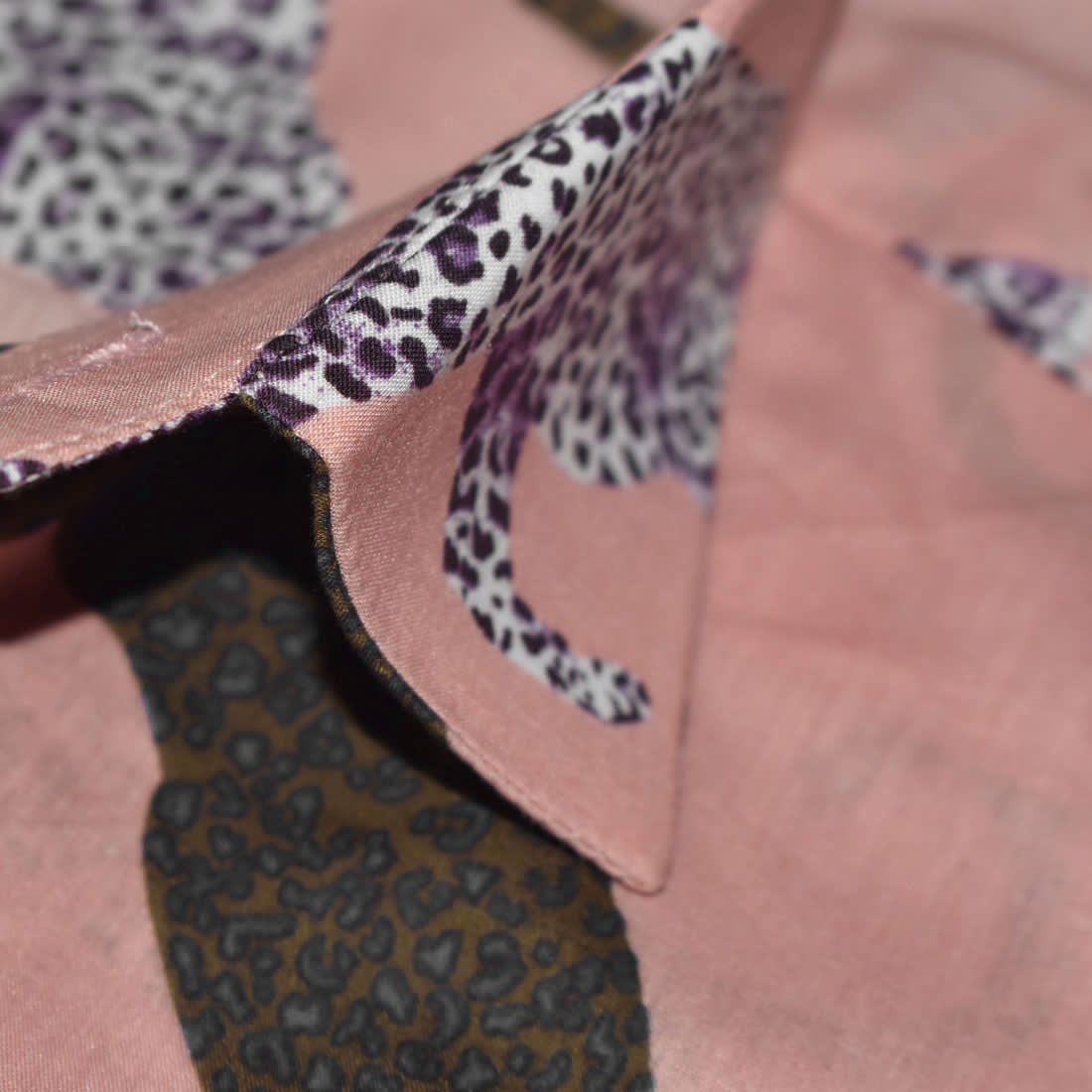 Balmain Leopard Printed Pink Premium Shirt-4