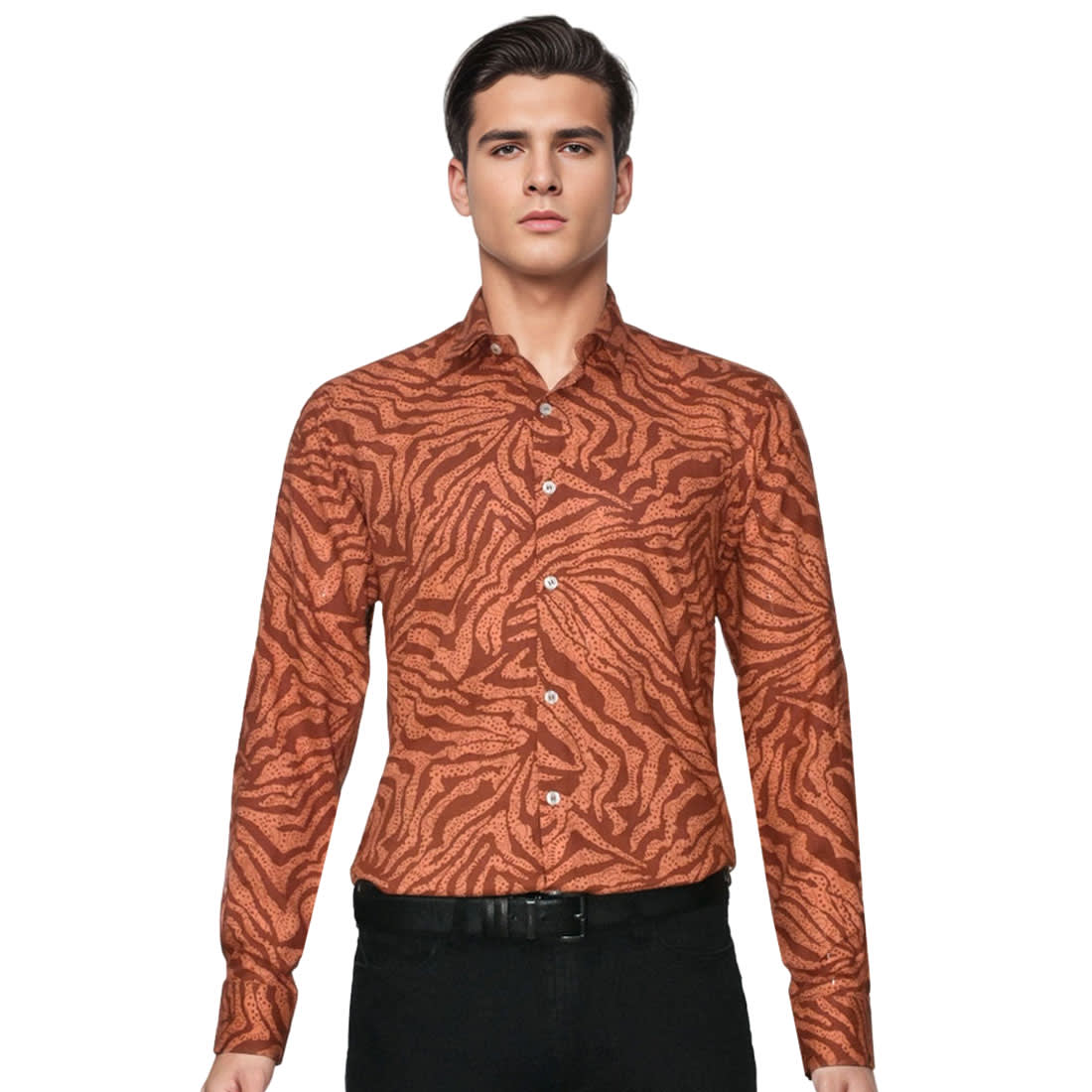 Balmain Orange Premium Quality Shirt-0