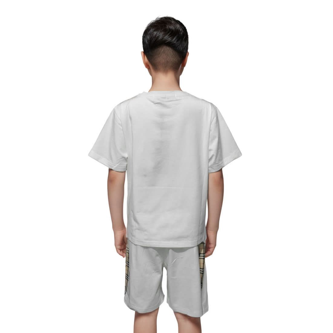 Burberry White Premium Luxury Kids Co-ord Set-1