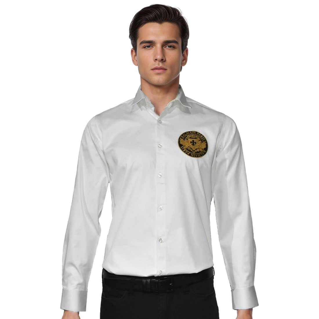Balmain White Premium Cotton Shirt-0